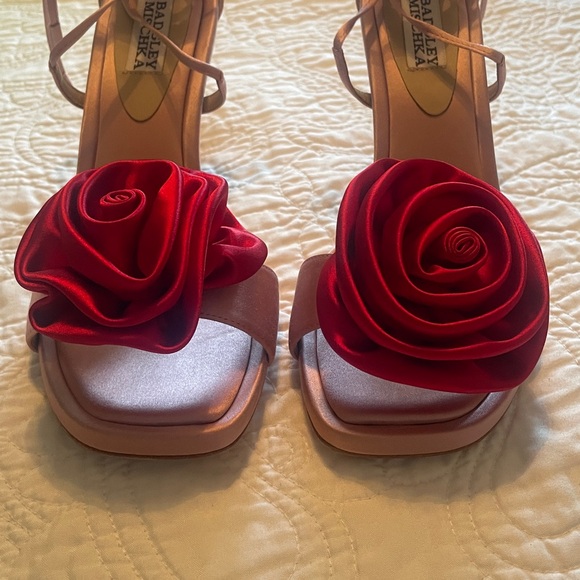 New NIB Badgley Mischka Janelle Ankle Tie Sandals Heels size 8.5 - Picture 7 of 15